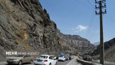 تردد روان در آزادراه تهران-شمال و ترافیک سنگین در جاده چالوس